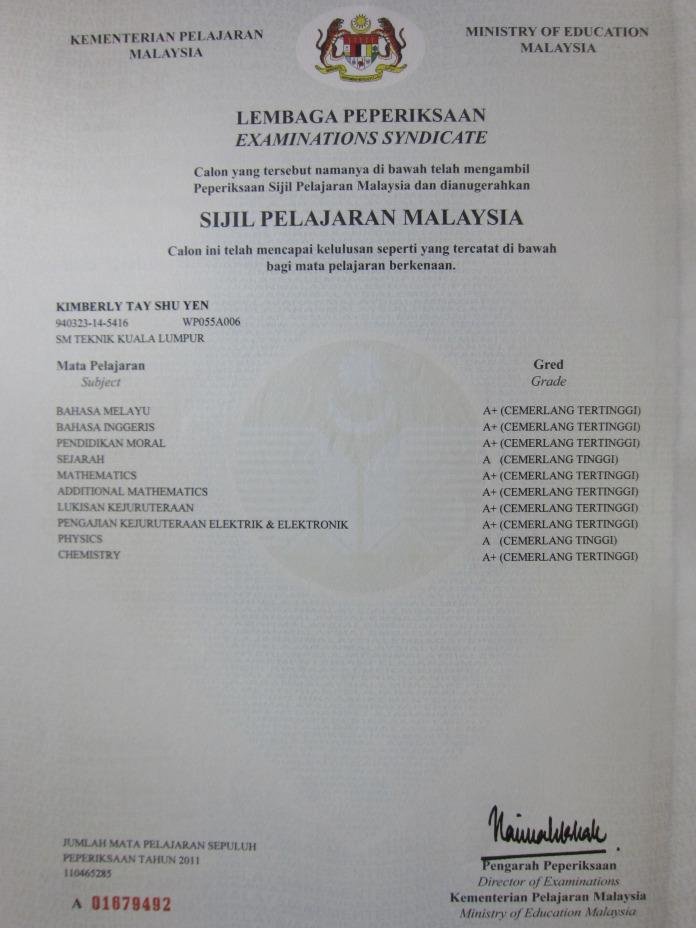 Get registered SPM and STPM Certificates Online