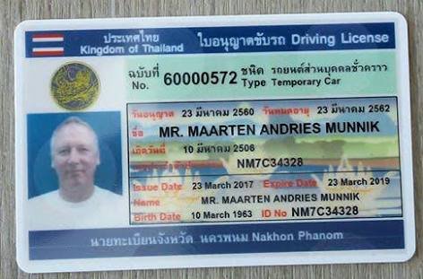 Thailand Fake Driver’s License for Sale